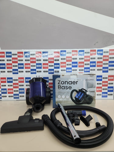 Zeegma Zonder Base Aspirador aspiradorb 900W ciclónico sin Bolsa de Alta Potencia de succión 2 filtros HEPA H13 y Lavables Depósito de Polvo Apto para alérgicos 2,5 litros Negro